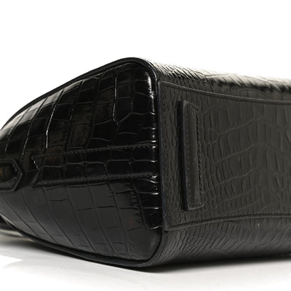 Givenchy Calfskin Crocodile Embossed Mini Antigona Black 9 of 11