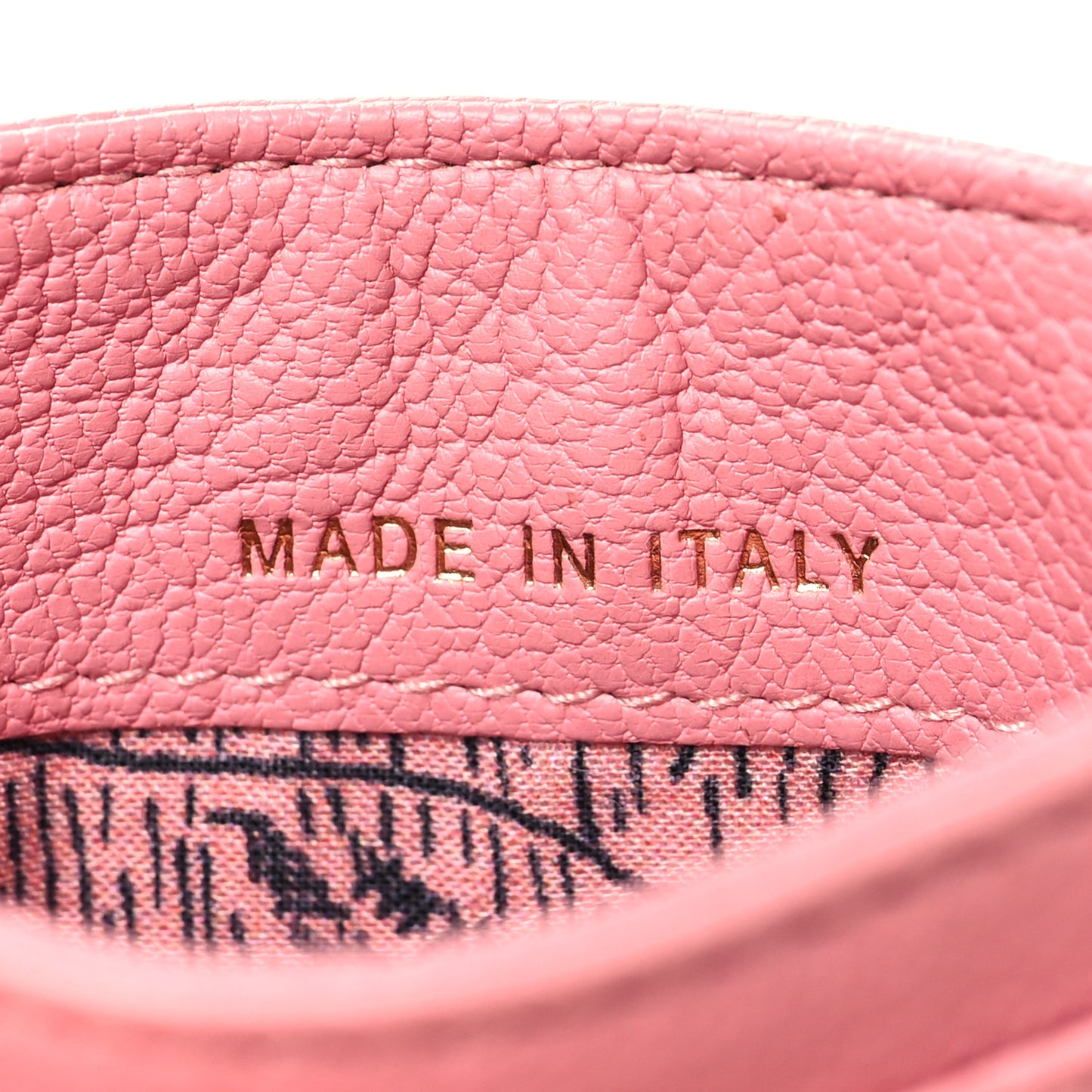 Goatskin CC Camellia Card Holder Pink