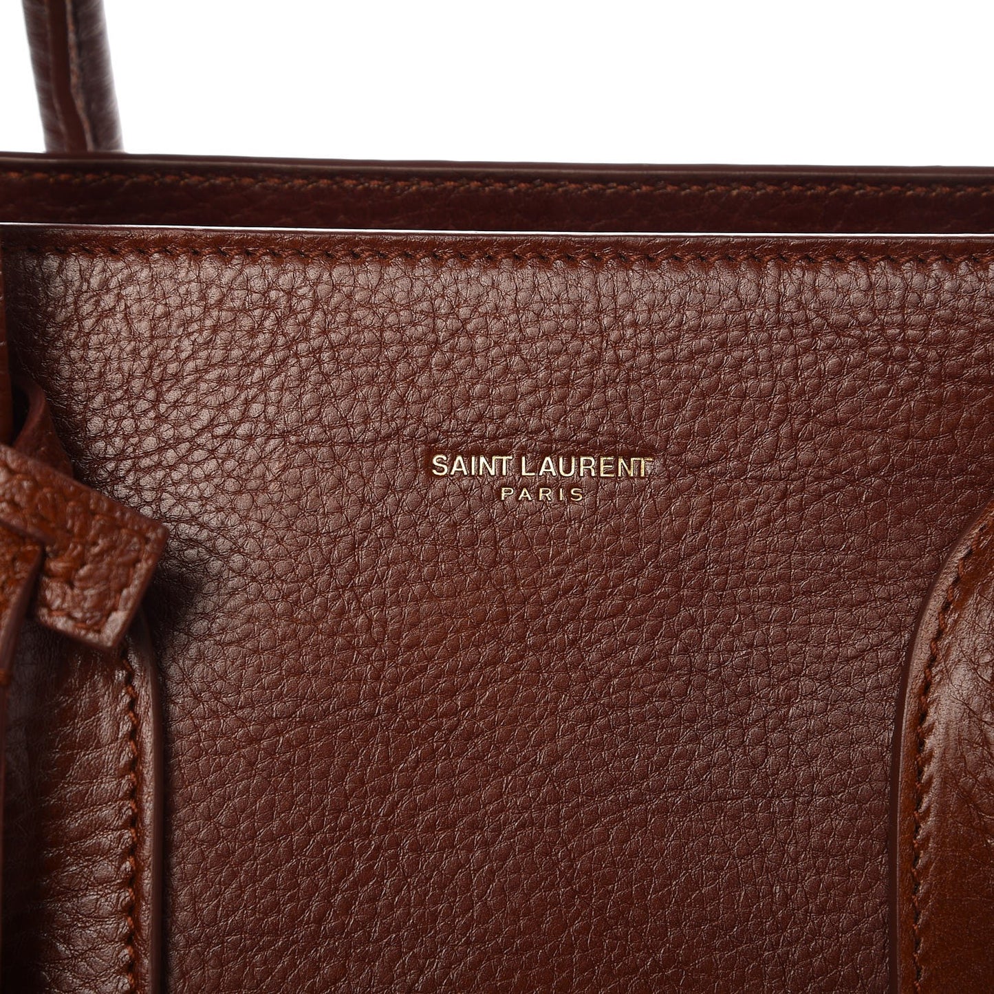Grained Calfskin Medium Supple Sac De Jour Dark Brown