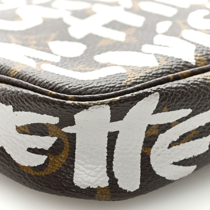 Louis Vuitton Monogram Graffiti Pochette Accessories Silver 7 of 8