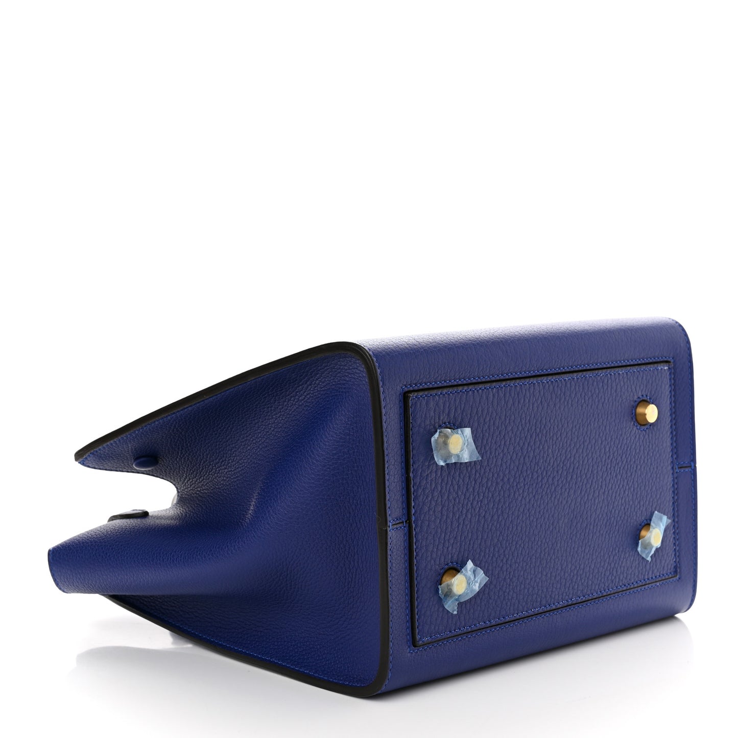 Crisped Calfskin Mini Tie Knot Tote Indigo