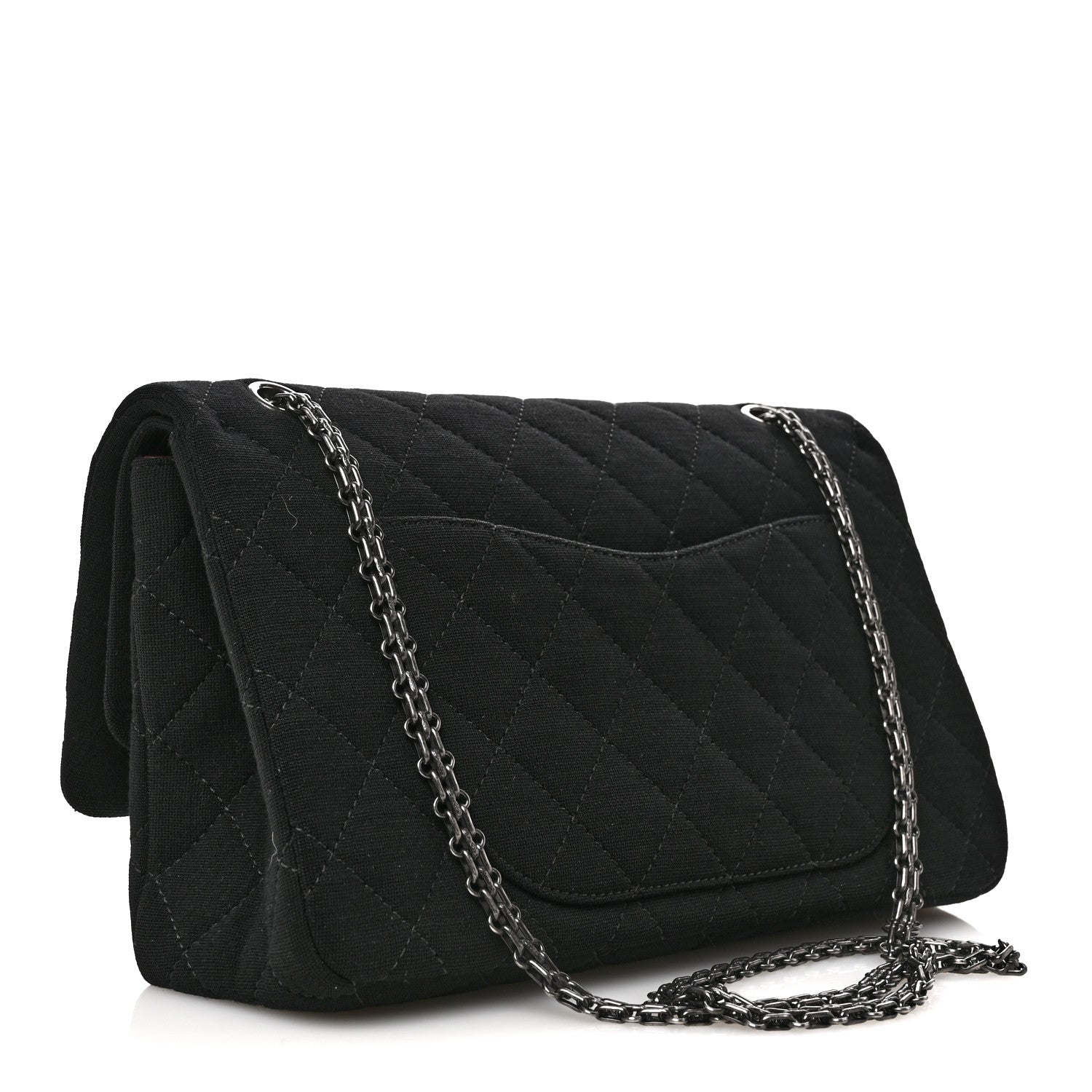 Chanel Jersey Quilted 2.55 Reissue 227 Double Flap Black 3 of 11