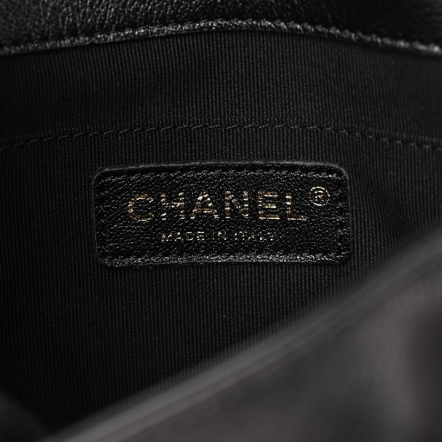 Chanel Calfskin Quilted Medium Duma Pockets Drawstring Backpack Black 6 of 10