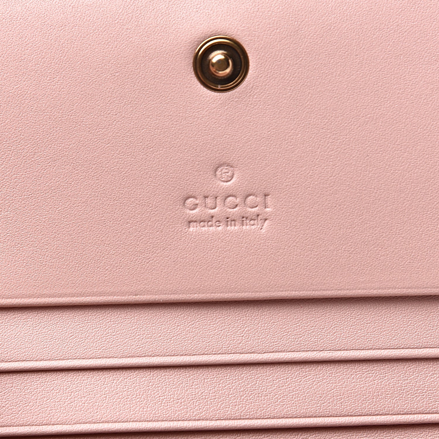 Gucci Calfskin Matelasse GG Marmont Card Case Wallet Perfect Pink 5 of 7