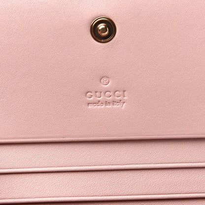Gucci Calfskin Matelasse GG Marmont Card Case Wallet Perfect Pink 5 of 7