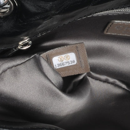 Chanel Glazed Calfskin Twisted Medium Flap Black 7 of 7