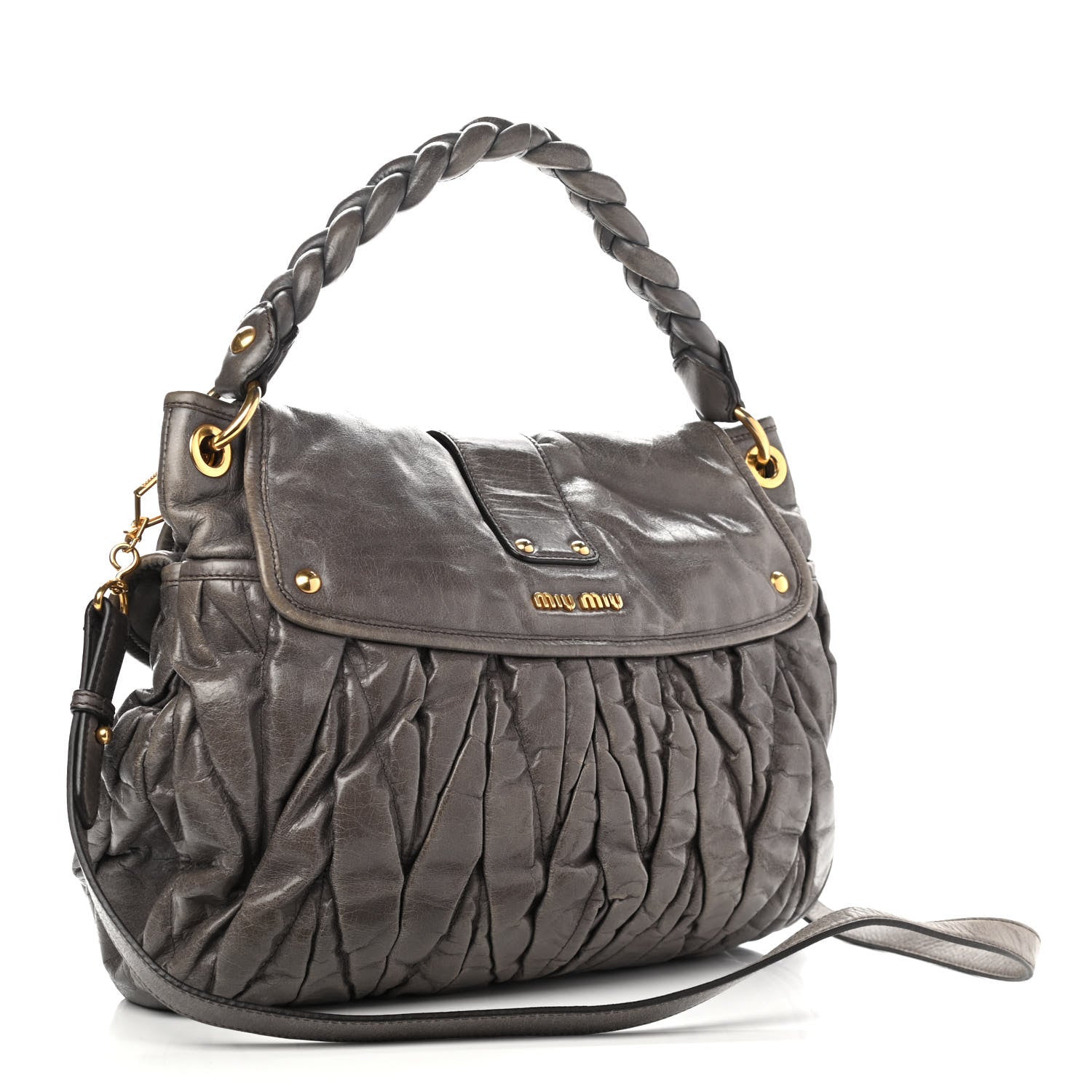 Miu Miu Nappa Matelasse Coffer Hobo Juta 3 of 15