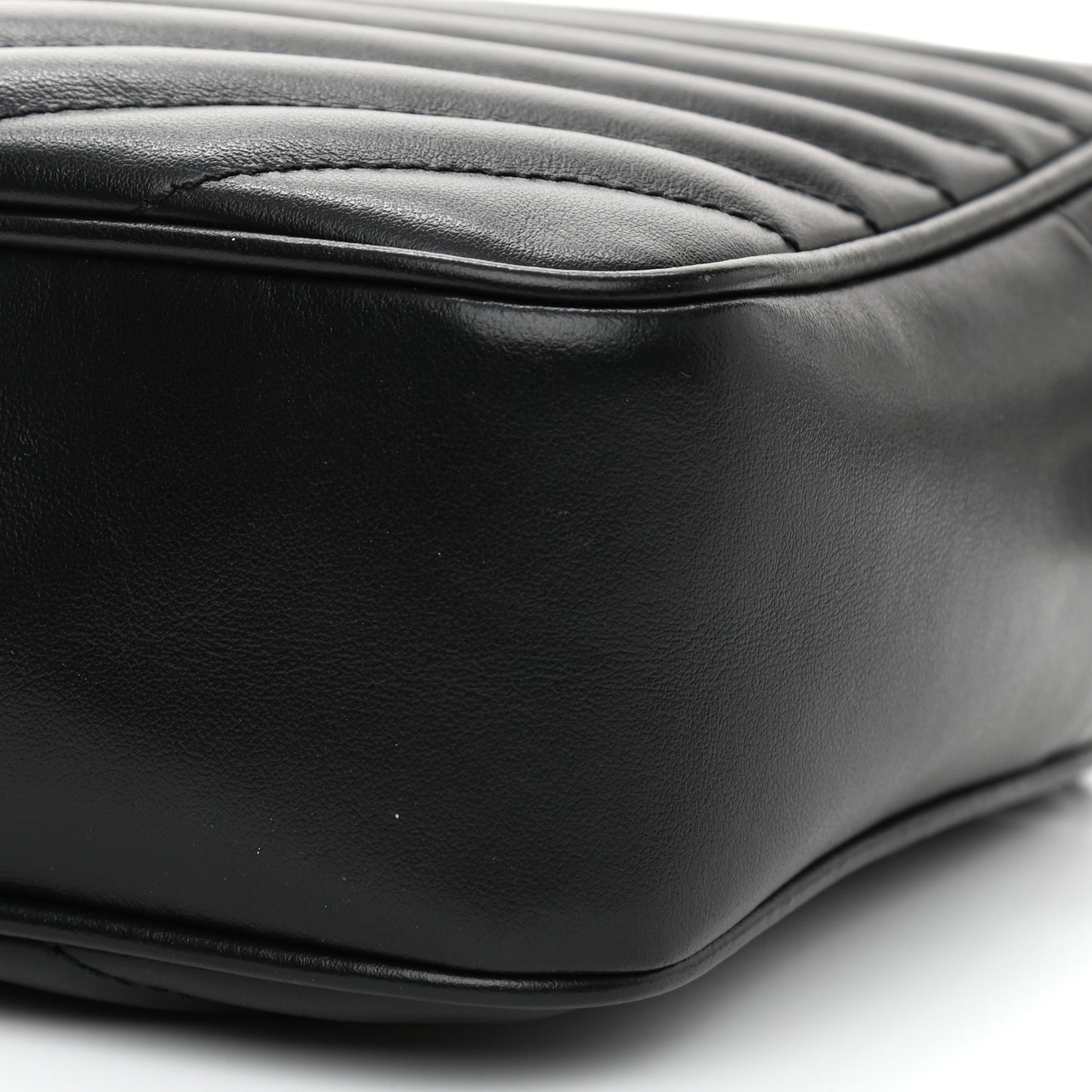 Calfskin Matelasse Monogram Lou Camera Bag Black