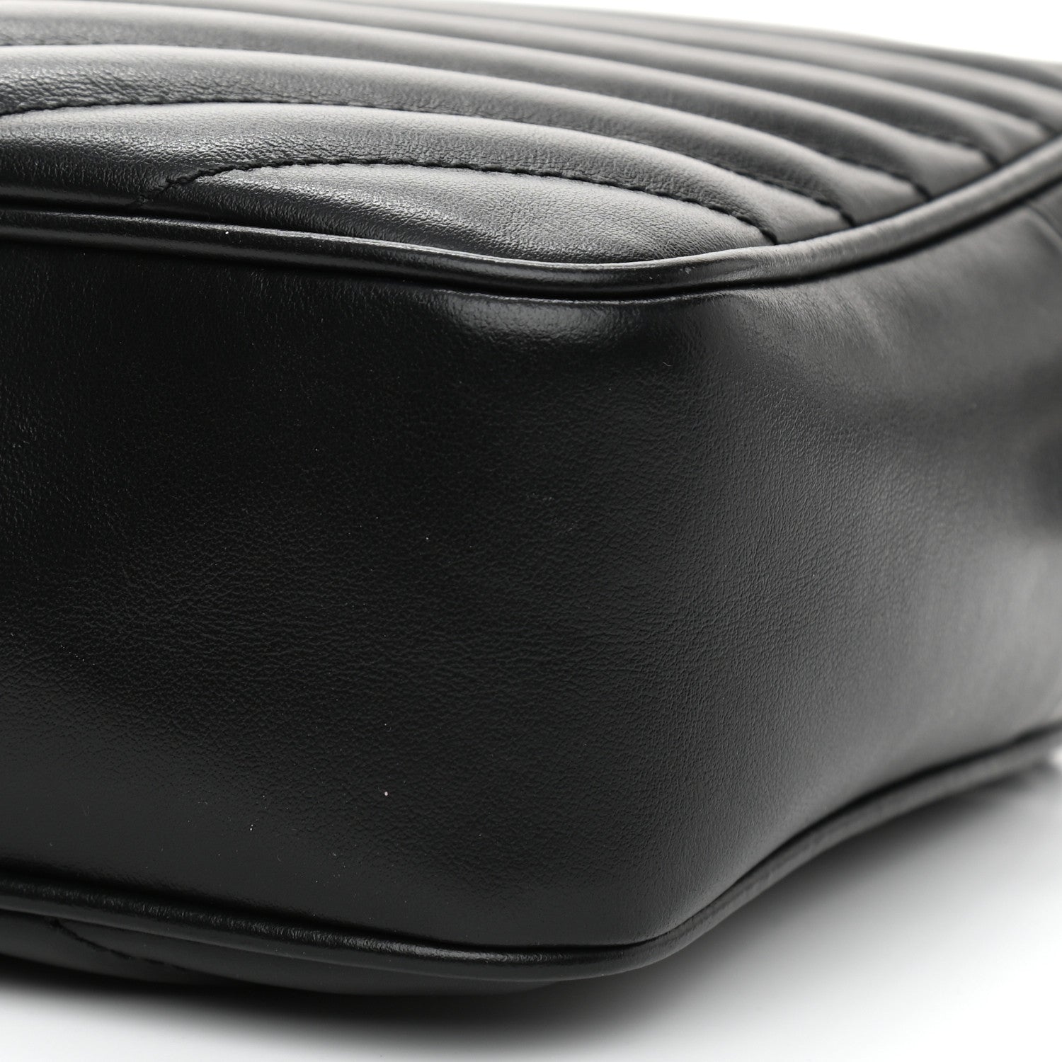 Saint Laurent Calfskin Matelasse Monogram Lou Camera Bag Black 10 of 12