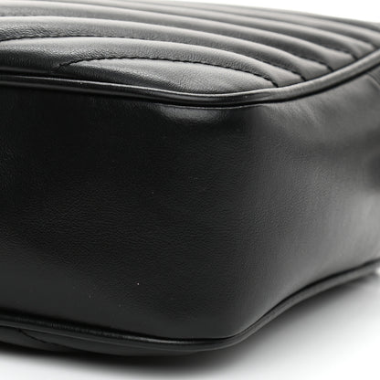 Saint Laurent Calfskin Matelasse Monogram Lou Camera Bag Black 10 of 12