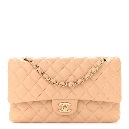 Chanel Caviar Quilted Medium Double Flap Beige 1 of 12