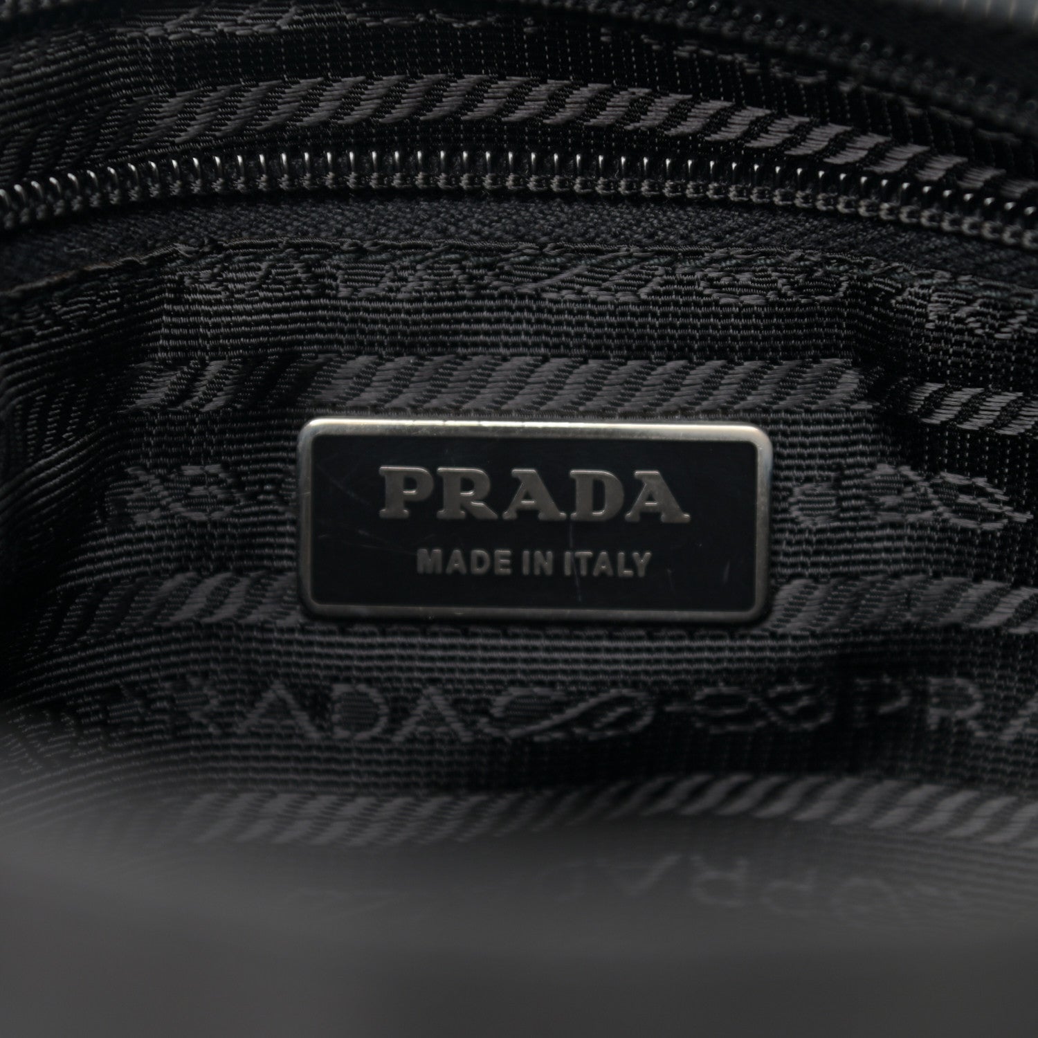 Prada Nylon Vela Flat Messenger Bag Black 6 of 9