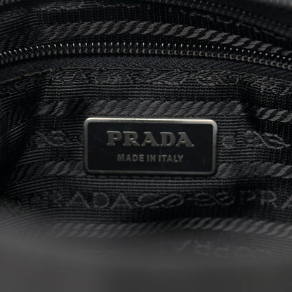Prada Nylon Vela Flat Messenger Bag Black 6 of 9