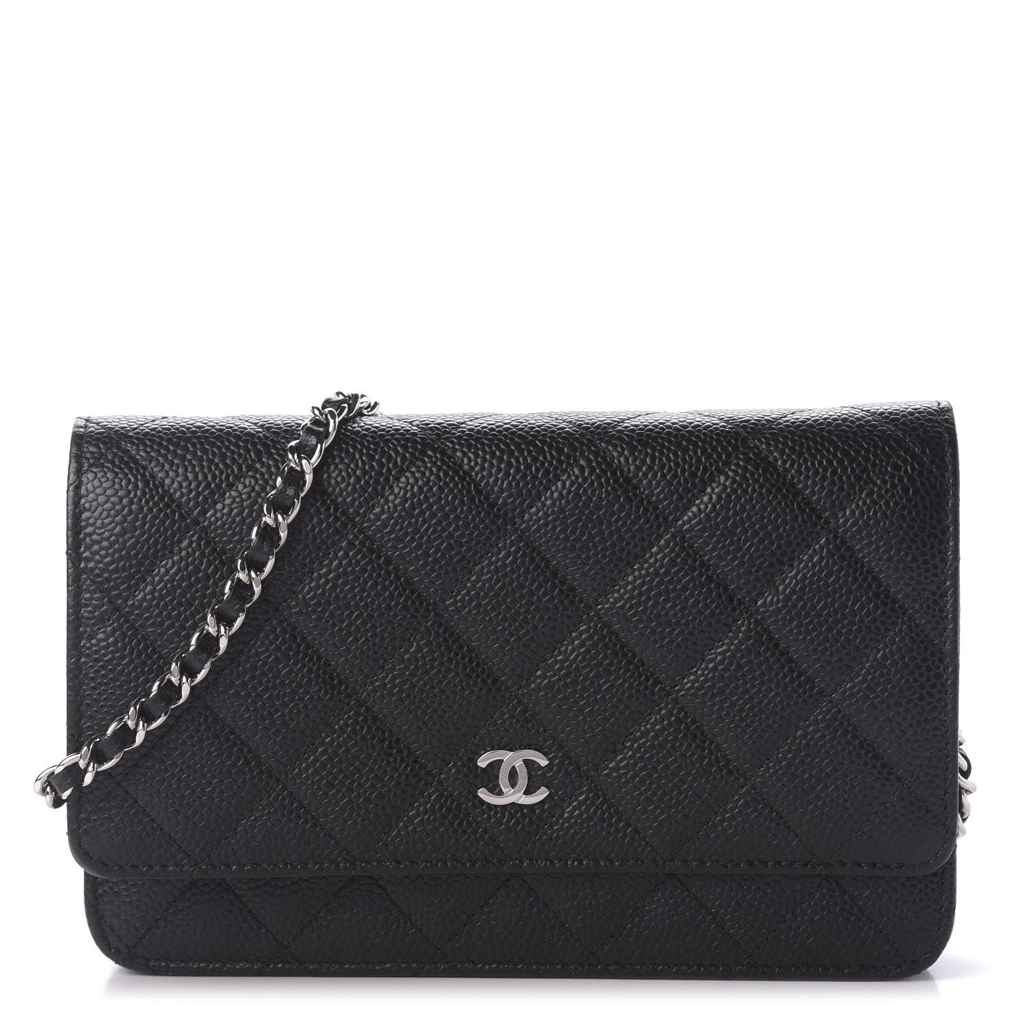 Chanel Caviar Quilted Wallet On Chain WOC Black 1 of 11
