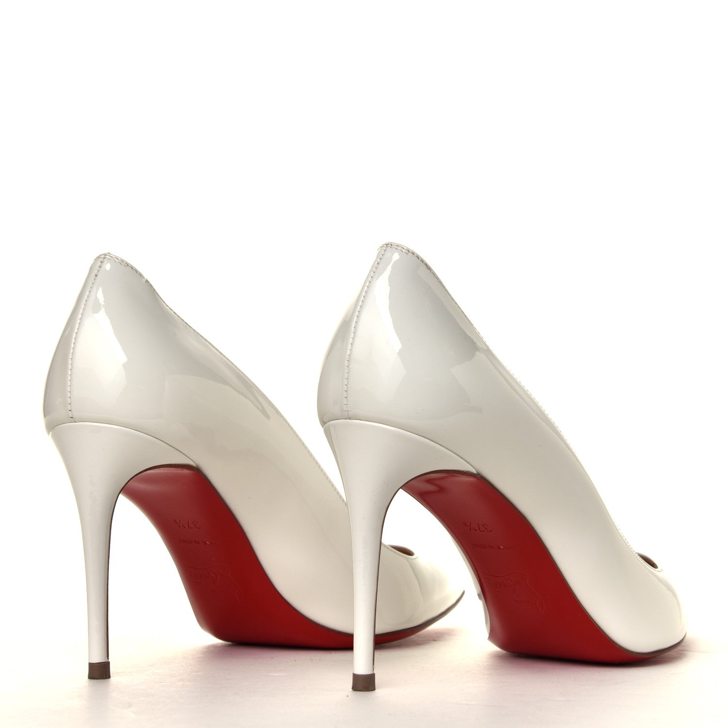 Christian Louboutin Patent So Kate 85 Pumps 37.5 White 3 of 8