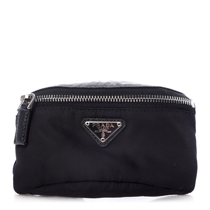 Prada Tessuto Nylon Wrist Pouch Black 1 of 9