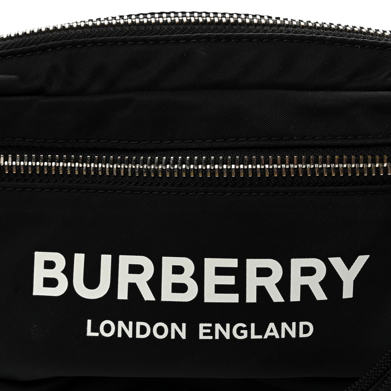 Burberry Econyl Logo Print Small Cannon Bum Bag Black 1888754
