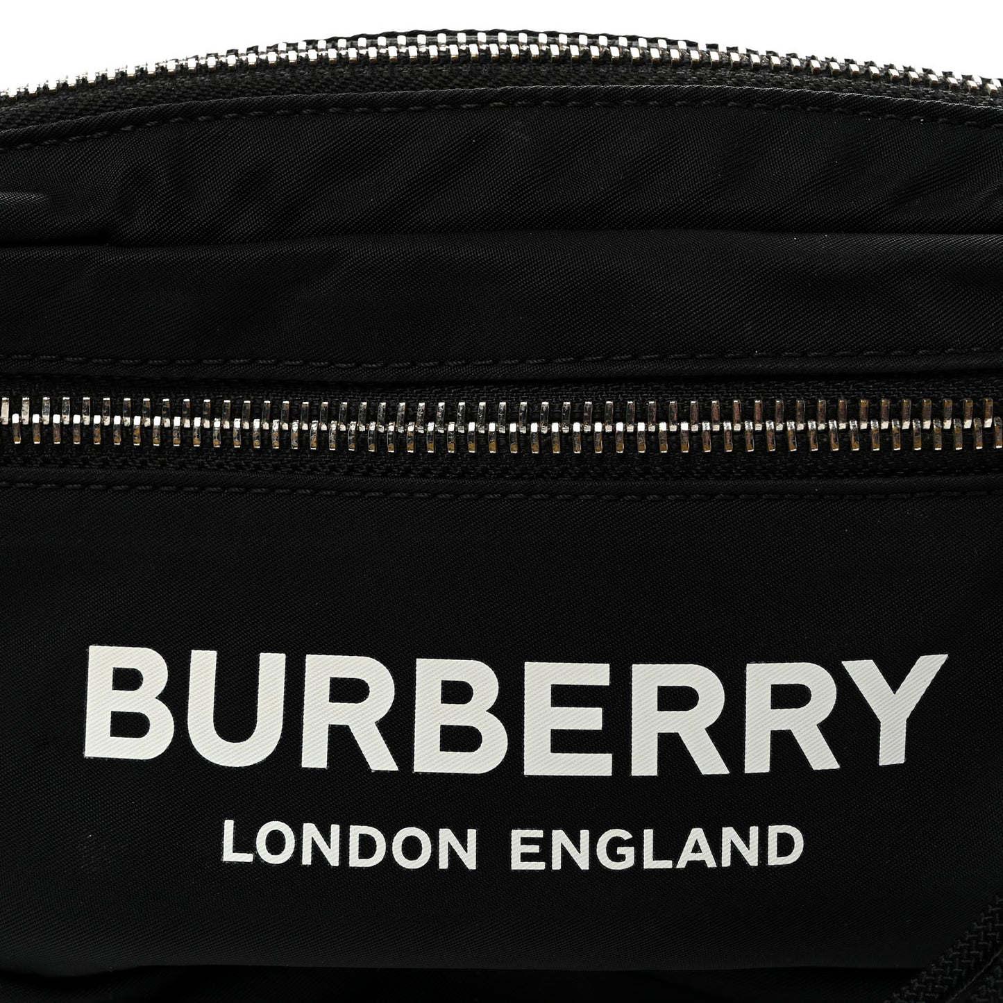 Econyl Logo Print Small Cannon Bum Bag Black