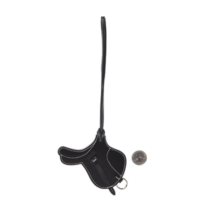 Hermes Box Paddock Selle Horse Saddle Bag Charm Black 2 of 4