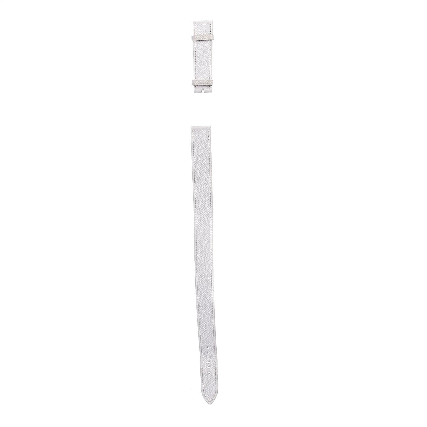 Epsom Heure H Hour Watch XS Double Tour Strap White