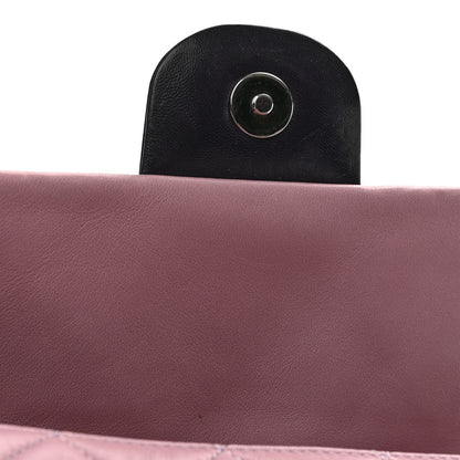 Chanel Lambskin Quilted Bi-Color Medium Single Flap Light Purple 11 of 12