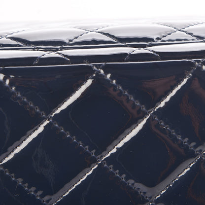 Chanel Patent Quilted Mini Square Flap Navy Blue 5 of 13