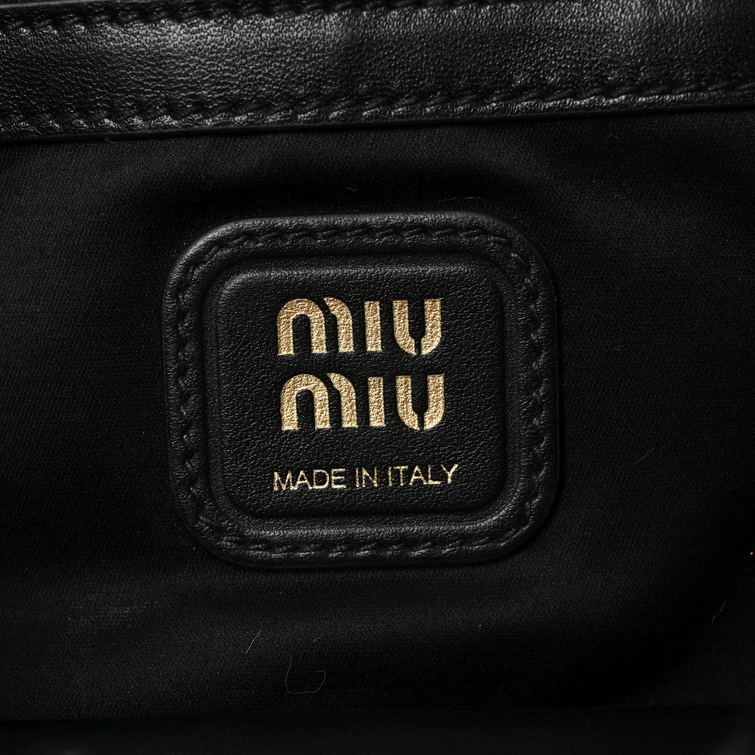 Miu Miu Nappa Joie Shoulder Bag Black 6 of 9