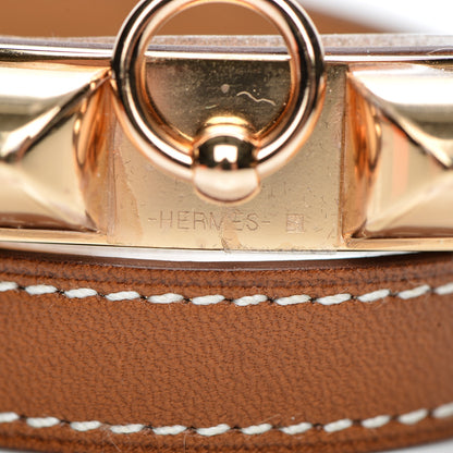 Hermes Barenia Rivale Double Tour Bracelet M Fauve 4 of 7