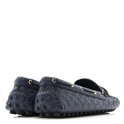 Louis Vuitton Empreinte Gloria Loafers 38 Navy 5 of 11