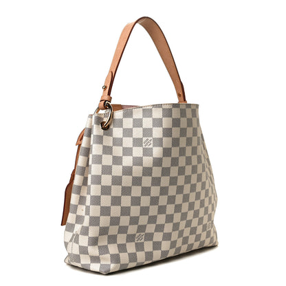 Louis Vuitton Damier Azur Graceful PM Rose Ballerine 3 of 9