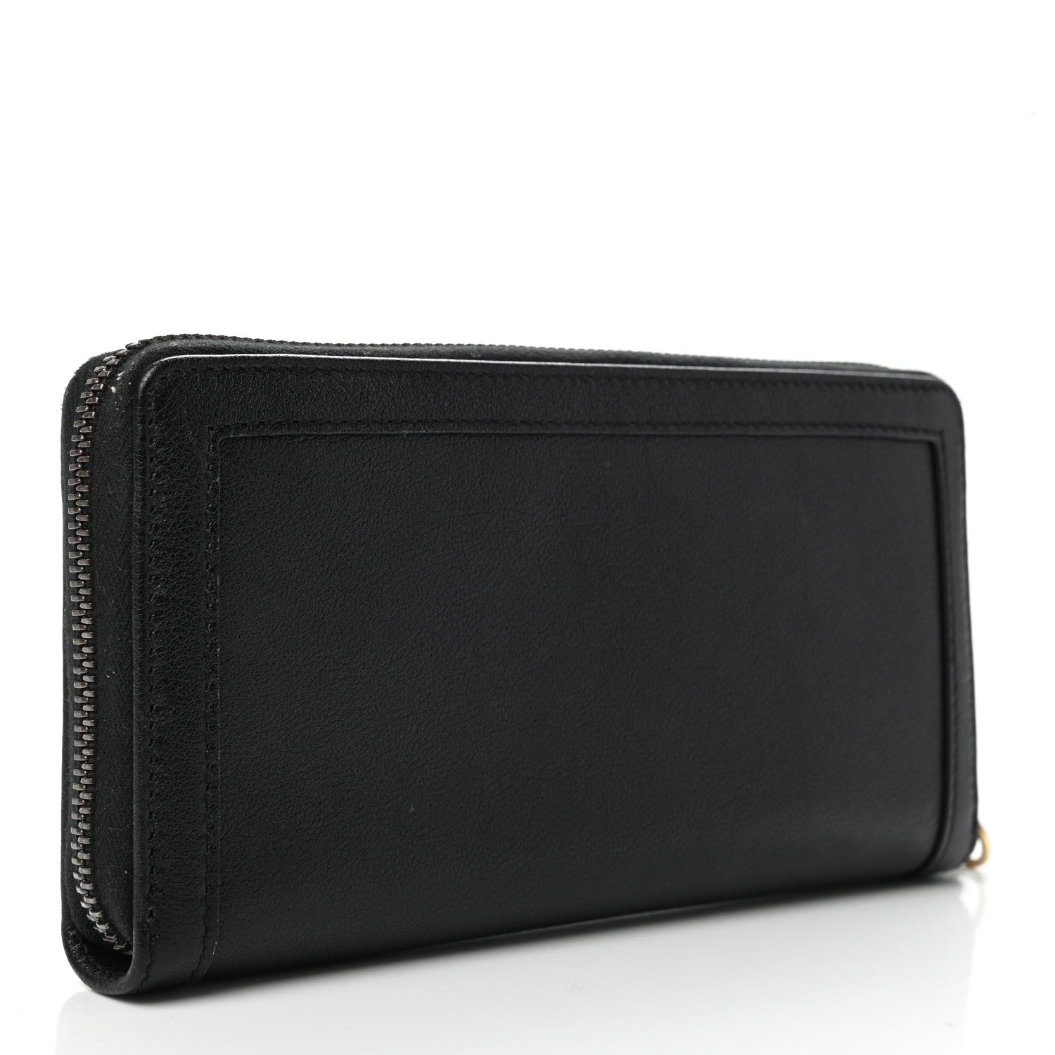 Gucci Wonka Grain Calfskin Diana Continental Wallet Black 3 of 7