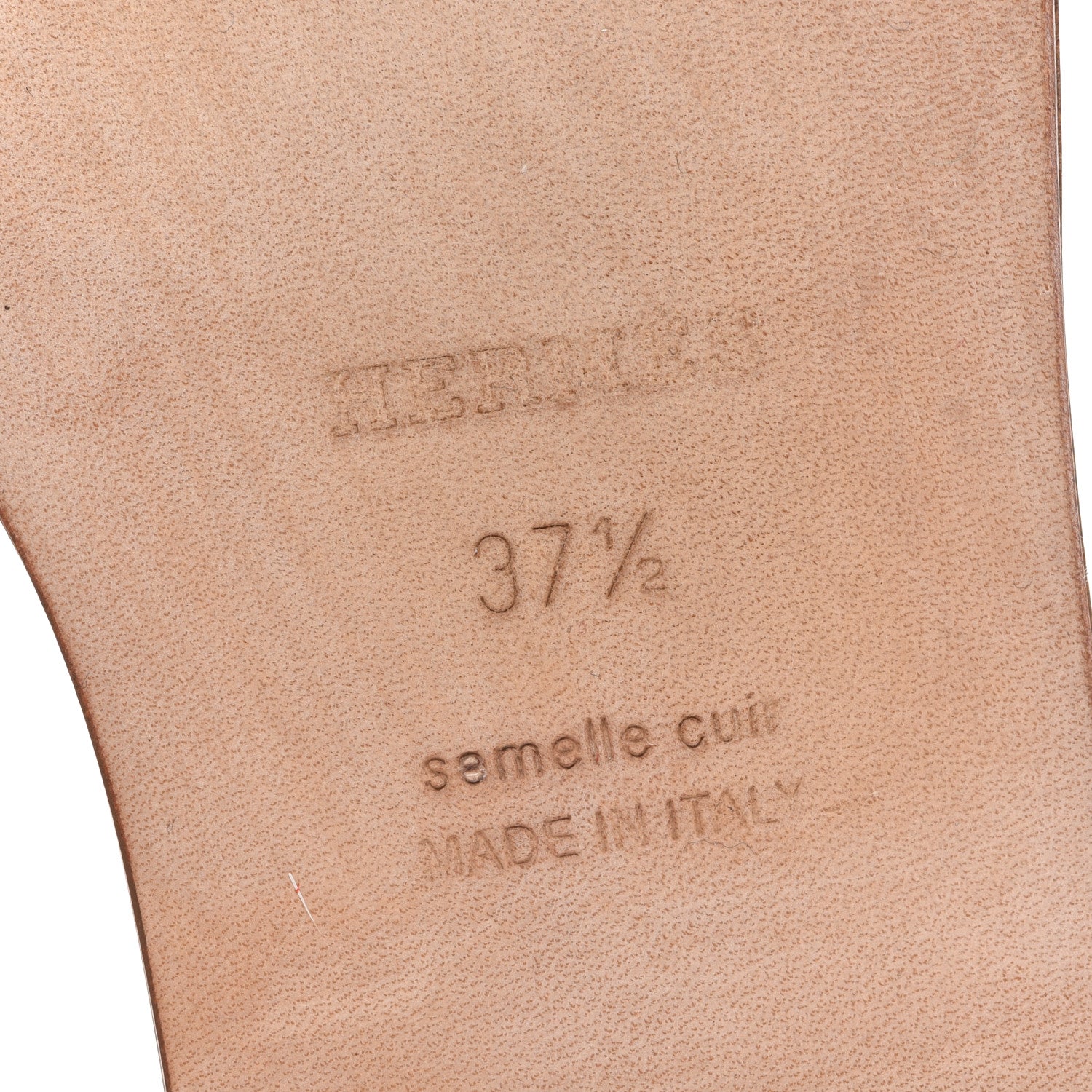 Hermes Box Calfskin Oran Sandals 37.5 Rose Flash Orange H 7 of 10