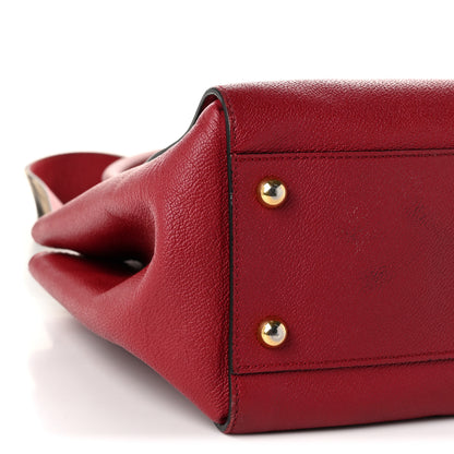 Burberry Soft Grain Calfskin Medium Buckle Tote Parade Red 16 of 21