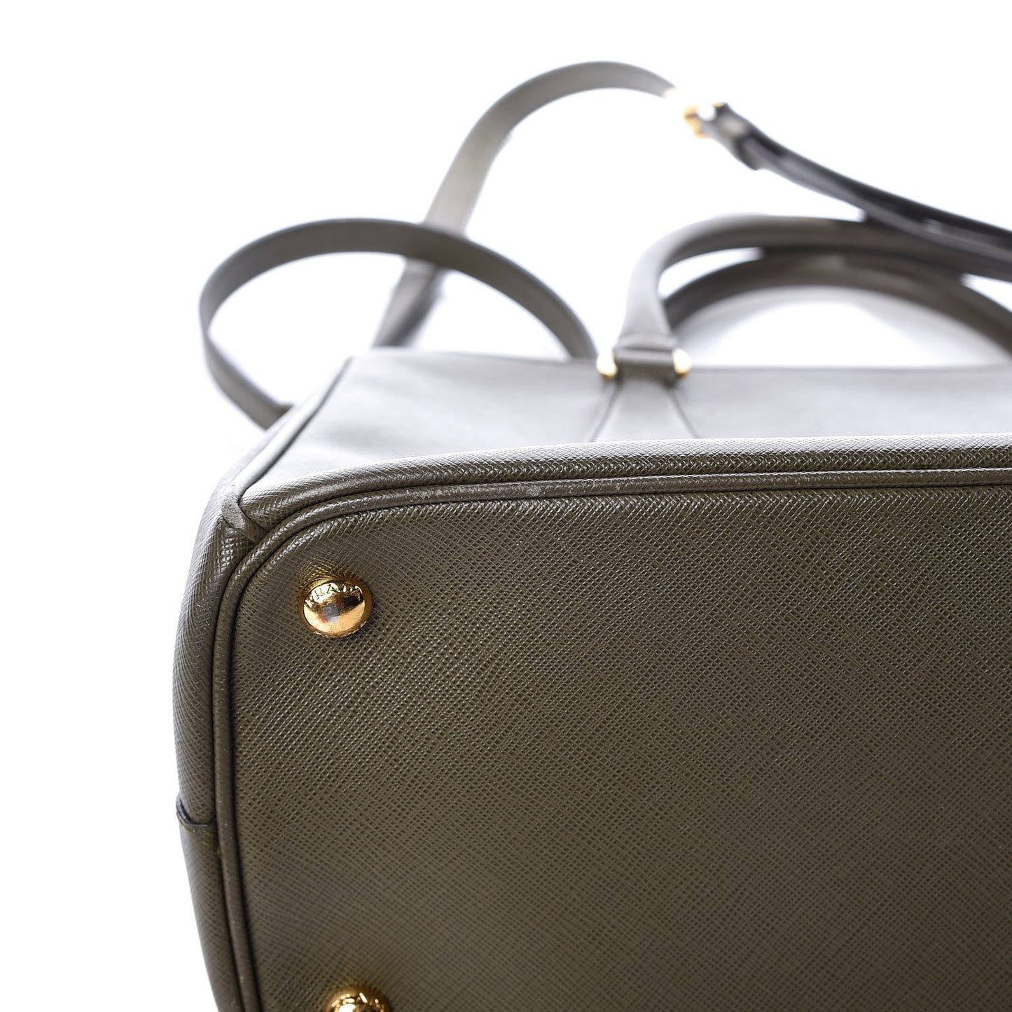 Saffiano Small Galleria Double Zip Tote Militare