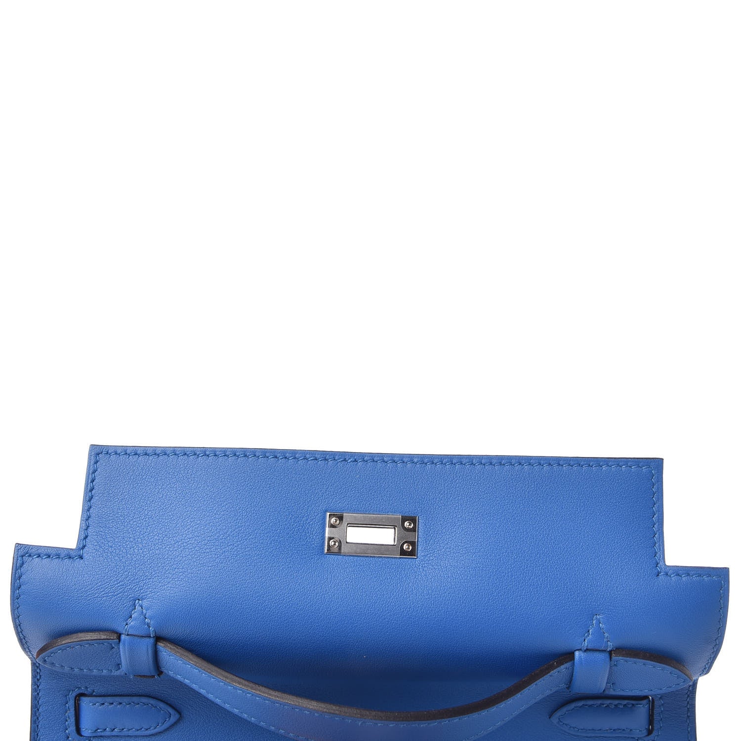 Hermes Swift Kelly Pochette Clutch Bleu Zellige 11 of 23