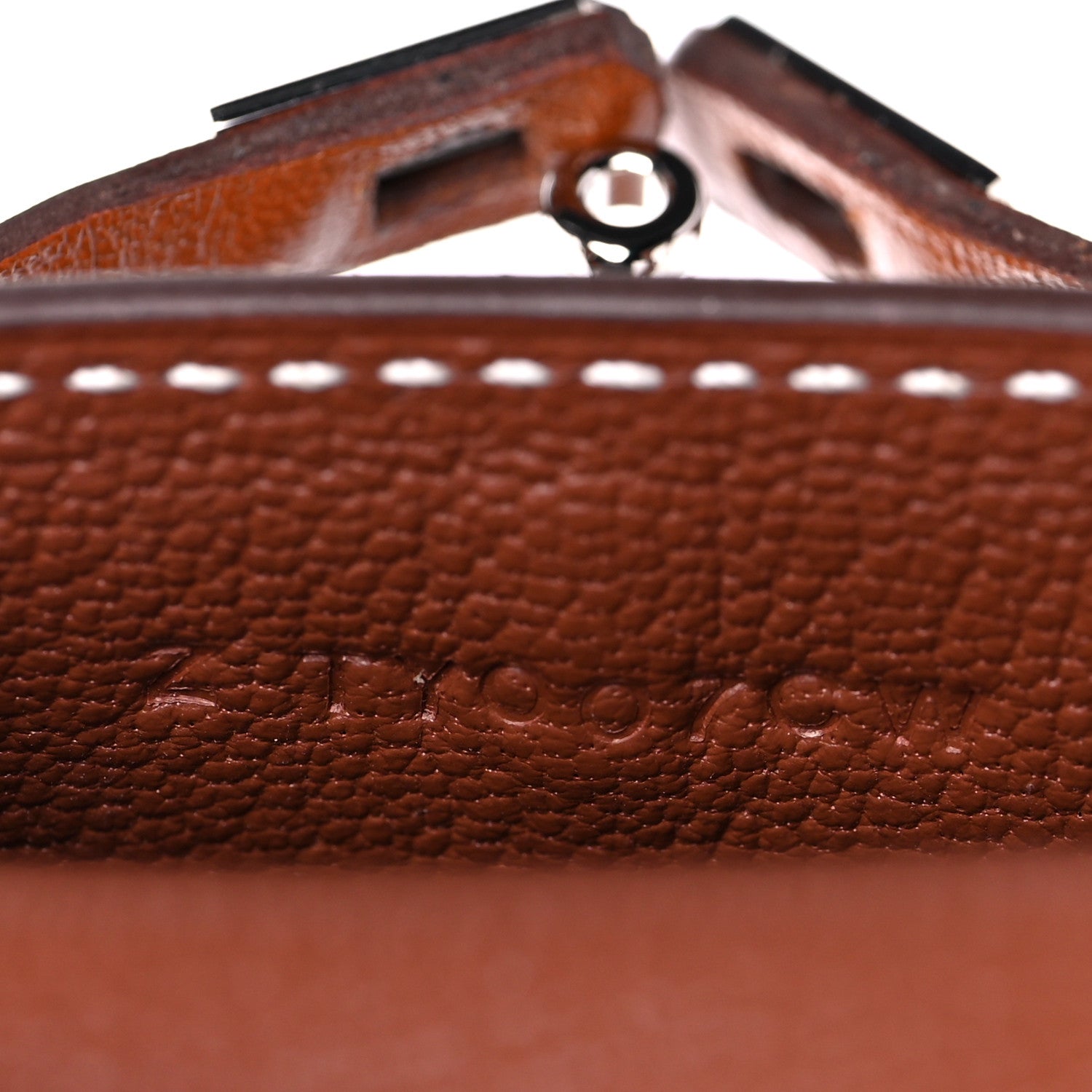 Hermes Barenia Mini Kelly Twilly Bag Charm Fauve 5 of 8