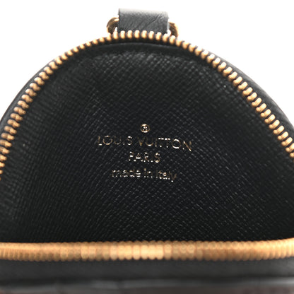 Louis Vuitton Calfskin New Wave Multi Pochette Round Coin Purse Black 6 of 7