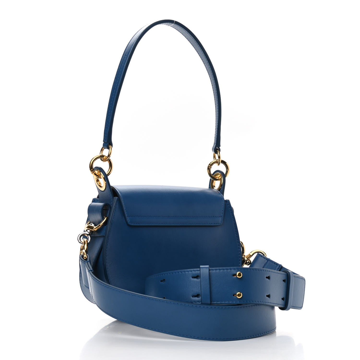 Chloe Calfskin Small Tess Bag Smoky Blue 3 of 9