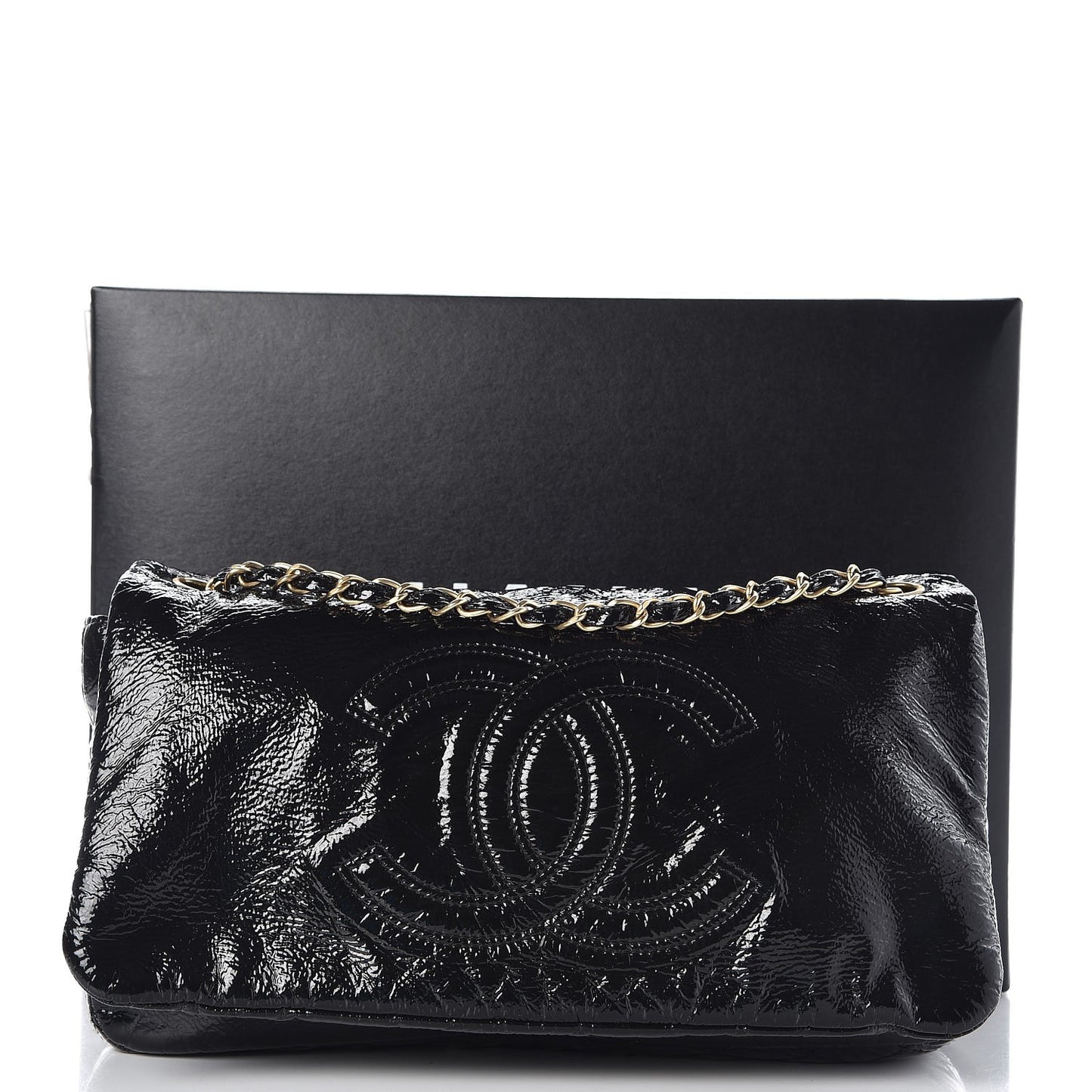 Vinyl Medium Rock and Chain Flap Black