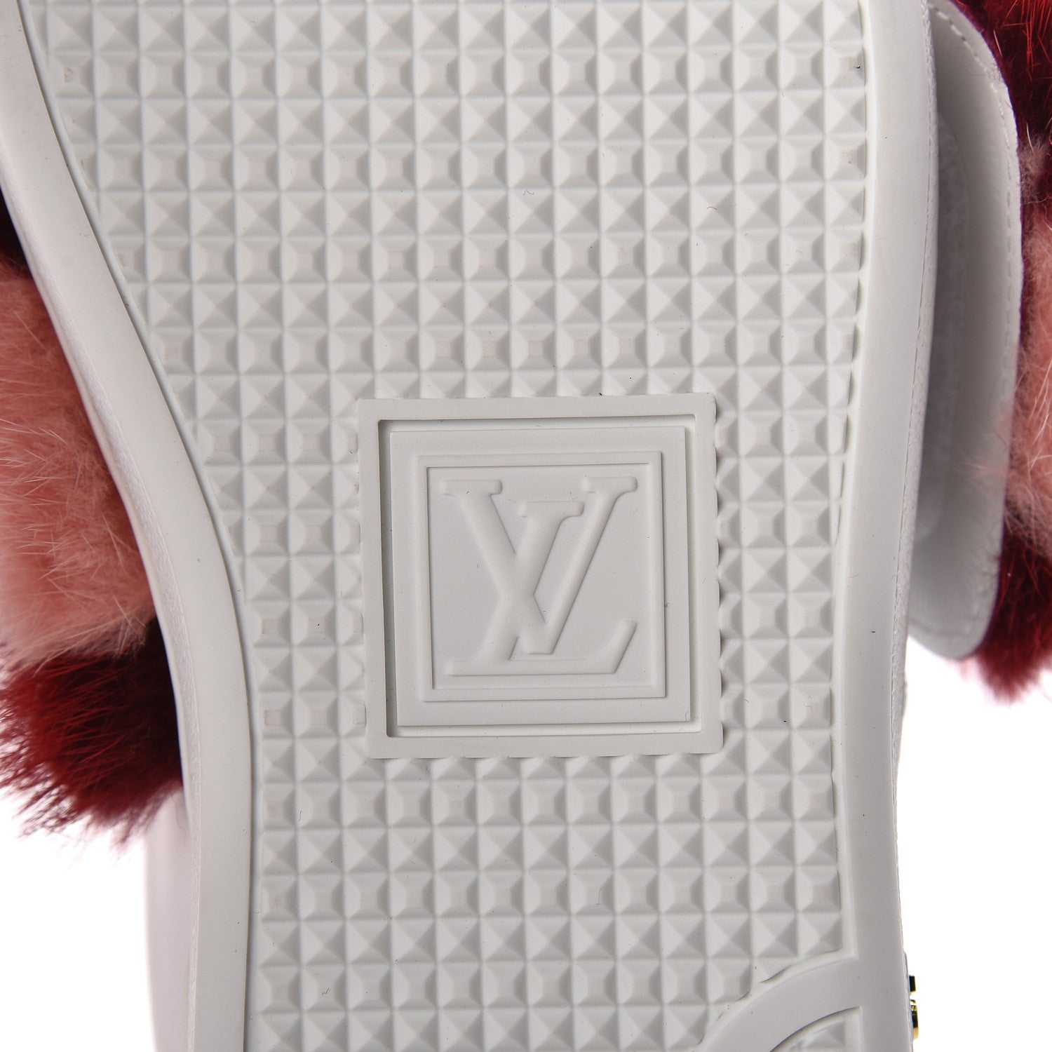 Louis Vuitton Calfskin Mink Fur Frontrow Sneakers 38.5 White 6 of 8