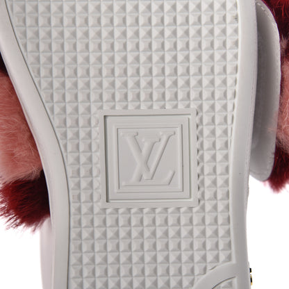 Louis Vuitton Calfskin Mink Fur Frontrow Sneakers 38.5 White 6 of 8