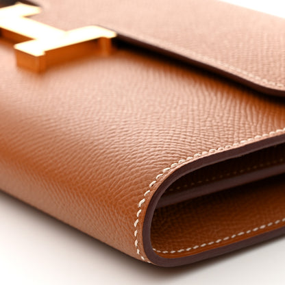 Hermes Epsom Constance Long Wallet To Go Gold 9 of 11