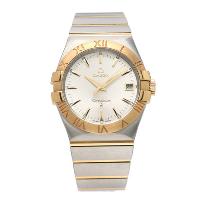 Omega Stainless Steel 18K Yellow Gold 35mm Constellation Quartz Watch 123.20.35.60.02.002 1 of 7
