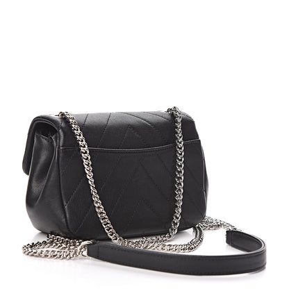 Chanel Lambskin Chevron Quilted Extra Mini Flap Black 3 of 10