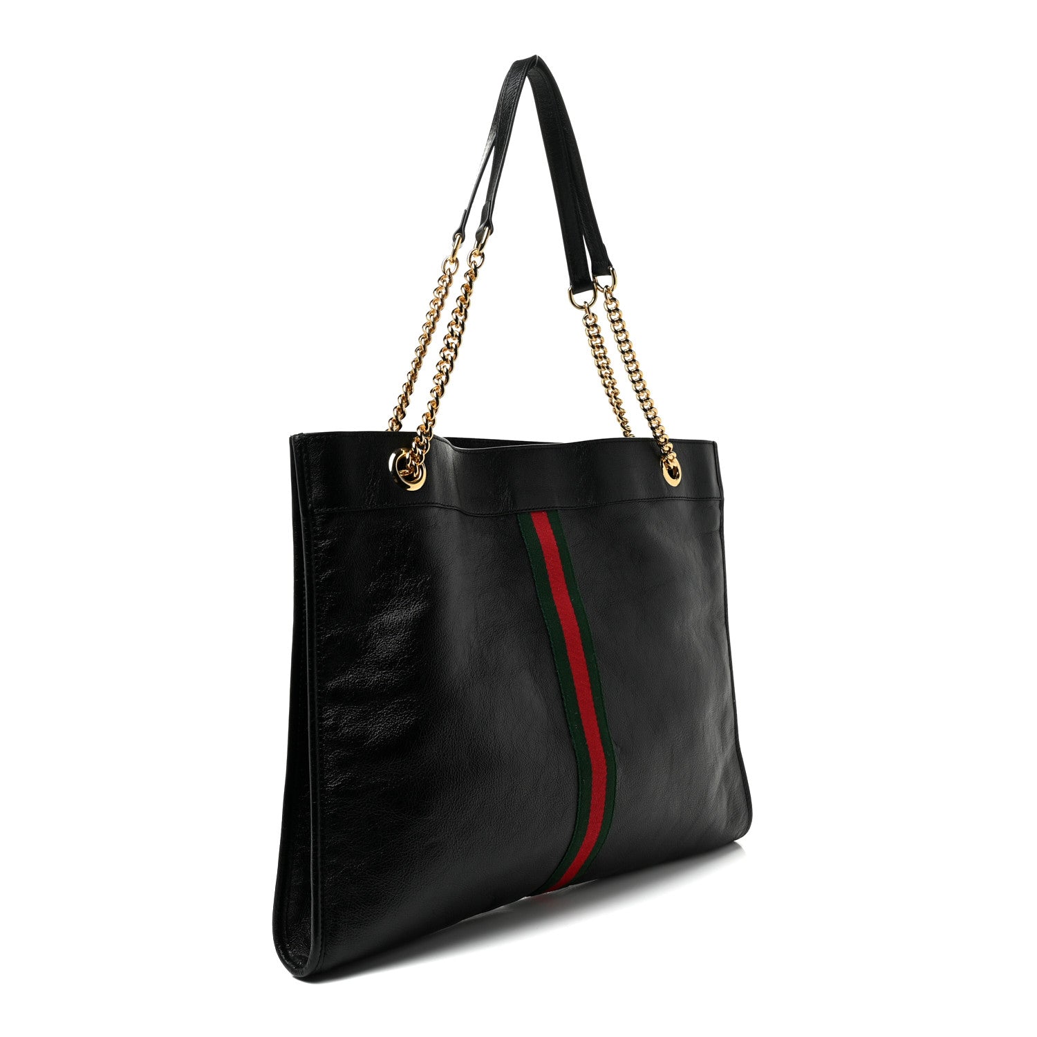 Gucci Calfskin Large Rajah Chain Tote Black 3 of 15