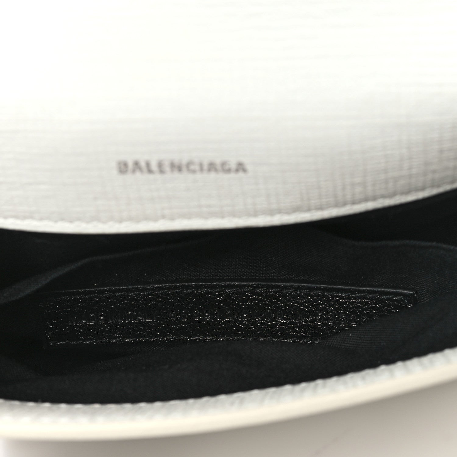 Balenciaga Squared Calfskin Logo Shopping Envelope Clutch White 6 of 11