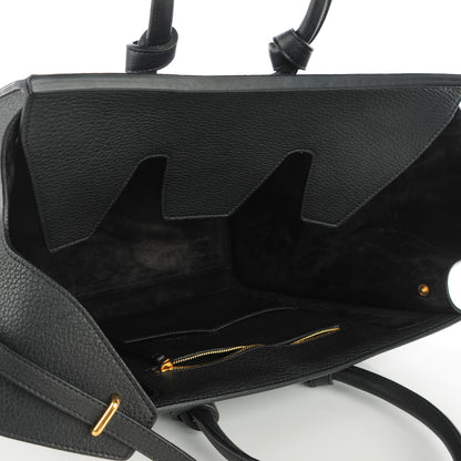 Celine Crisped Calfskin Small Tie Knot Tote Black 5 of 7