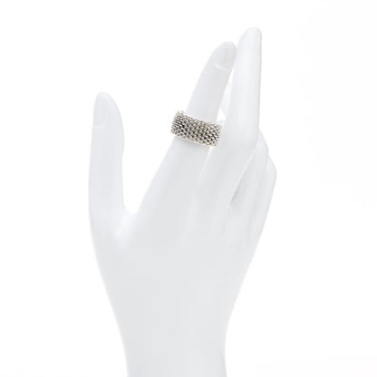 Tiffany Sterling Silver Somerset Mesh Ring 49 5 2 of 5