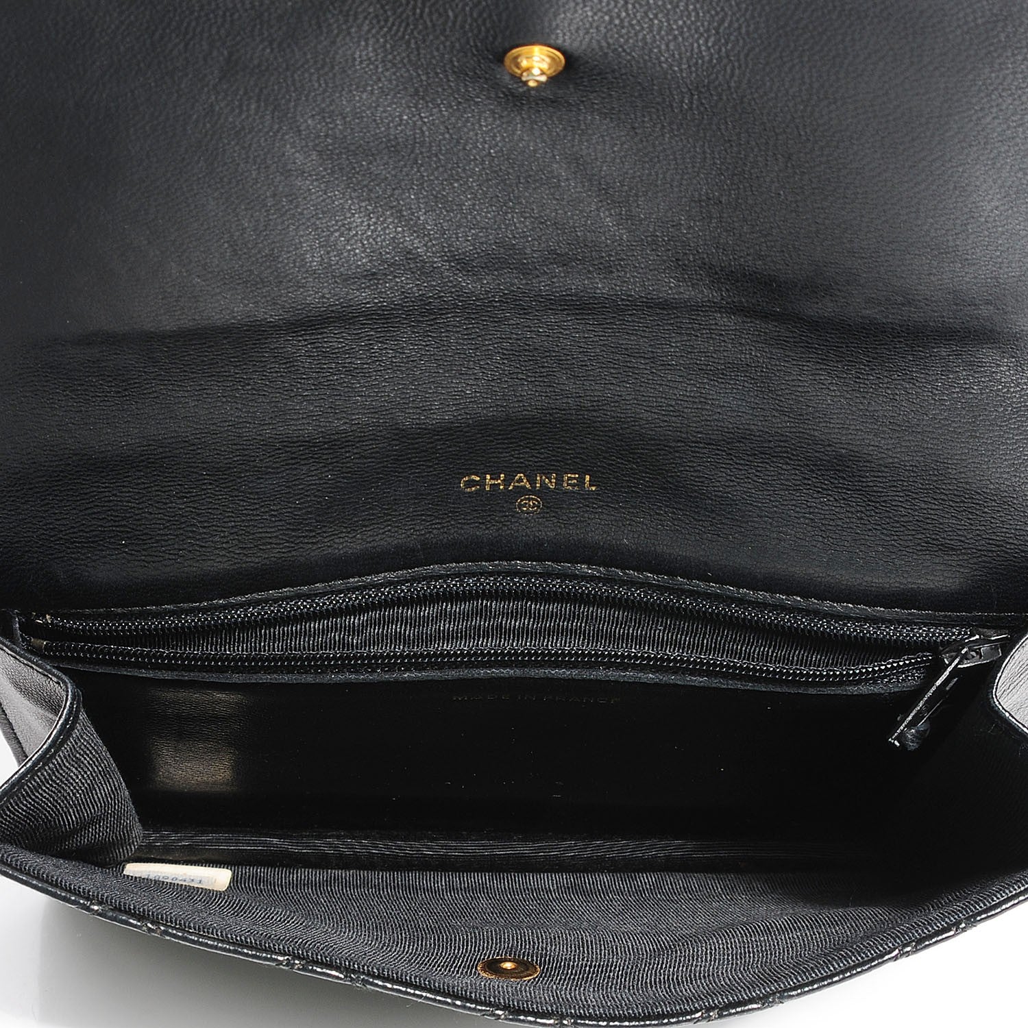 Chanel Lambskin Diamond Stitch Compact Wallet Black 7 of 8