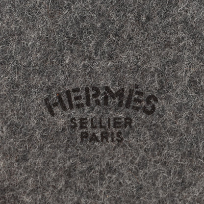 Hermes Wool Felt Barenia Sugar Box Acier 6 of 7